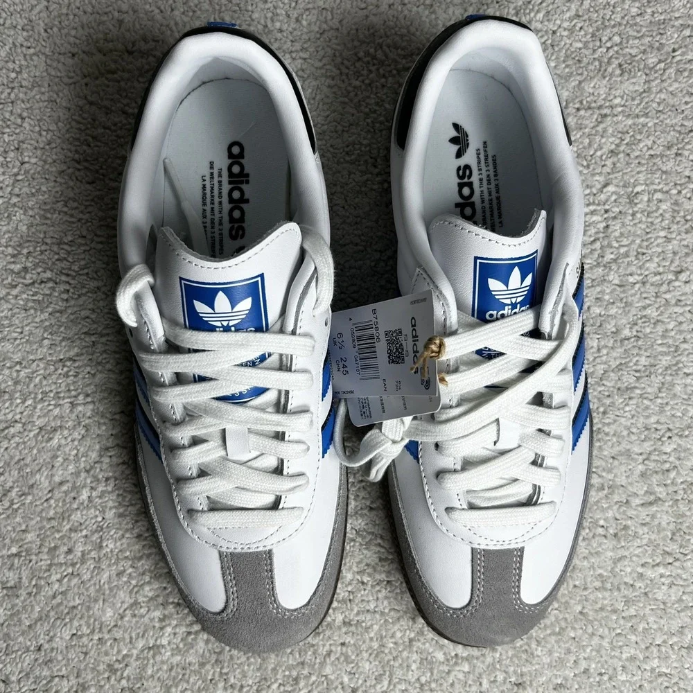 Adidas Samba OG AT&T Mens Size 7 White Blue New Box Limited Edition unisex